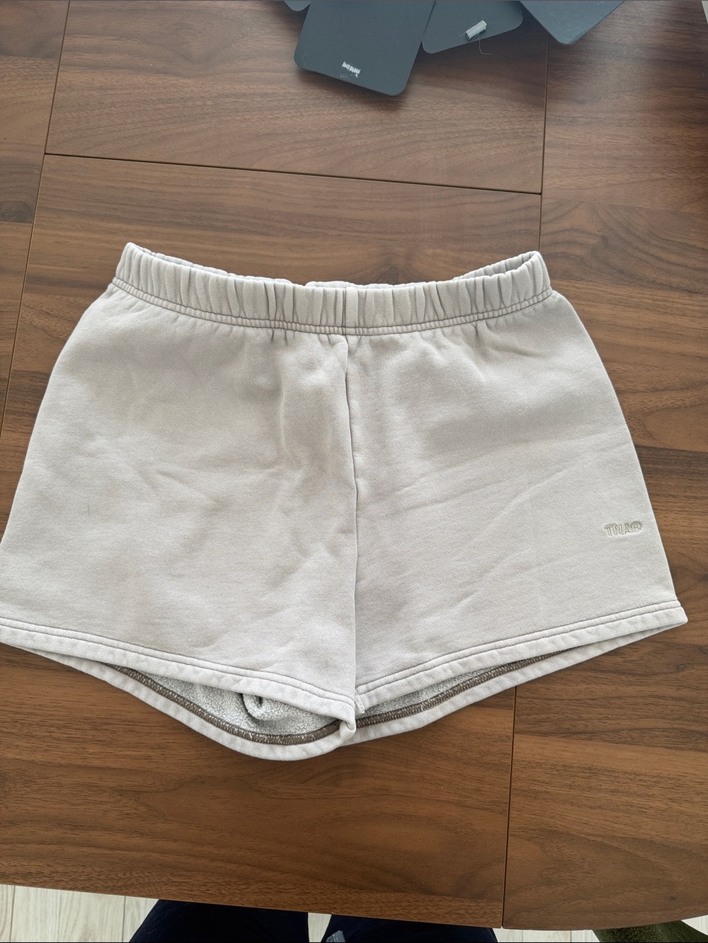 TNA Sweatfleece Women's Shorts in Light Taupe